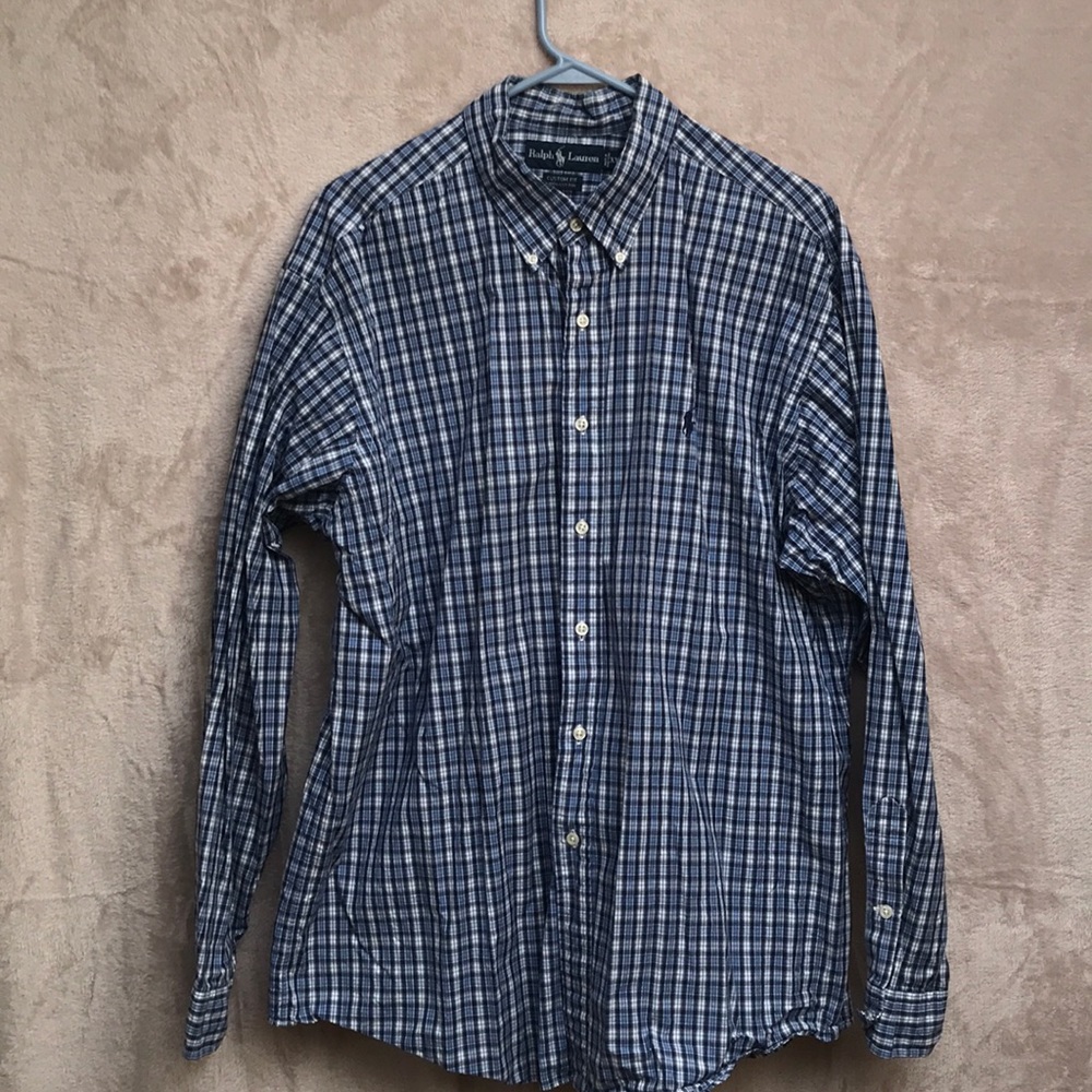 Plaid RL polo shirt